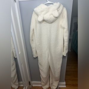 COPY - Fashion nova Bear babe PJ Jumpsuit Onesie - cream size small new with ta…